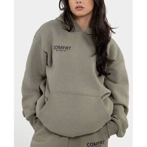 Comfrt Coordinate Hoodie Oversized Sweater Top Women Size Medium NWT Loungewear